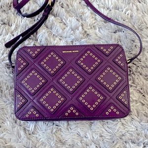 Michael Kors Maroon crossbody purse